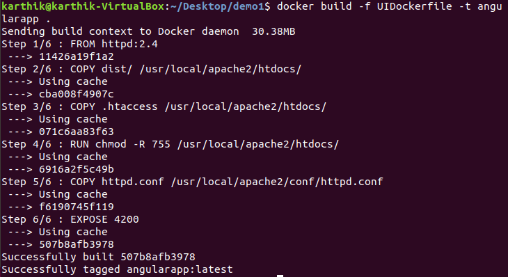Docker build complete