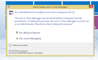 Visual studio just in time debugger ошибка