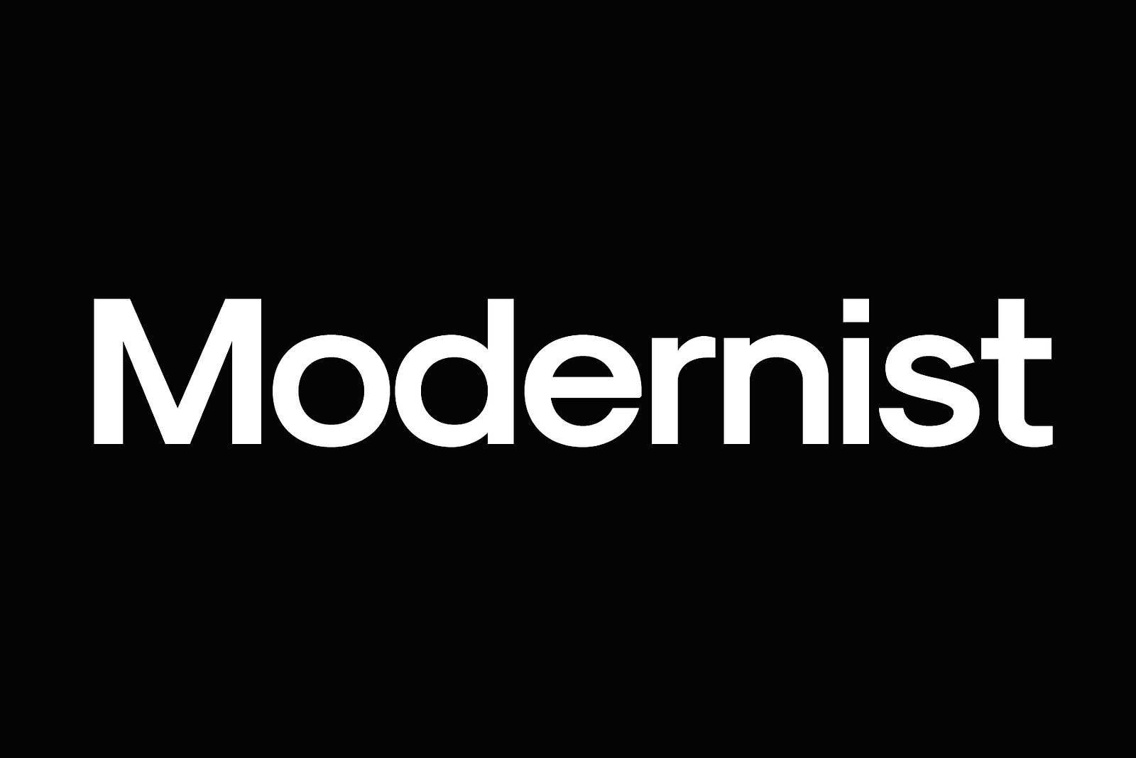 Modernist font
