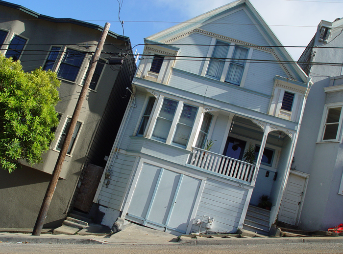 Tilted SF Flat Streets, Tipsy Houses — The Bold Italic — San Francisco