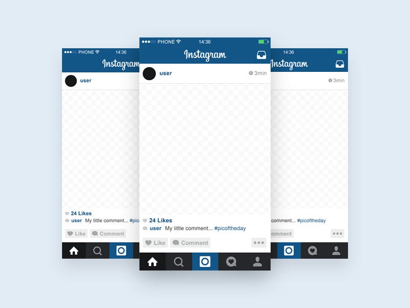 Instagram Profile Mockup Free Psd Template Psd Repo
