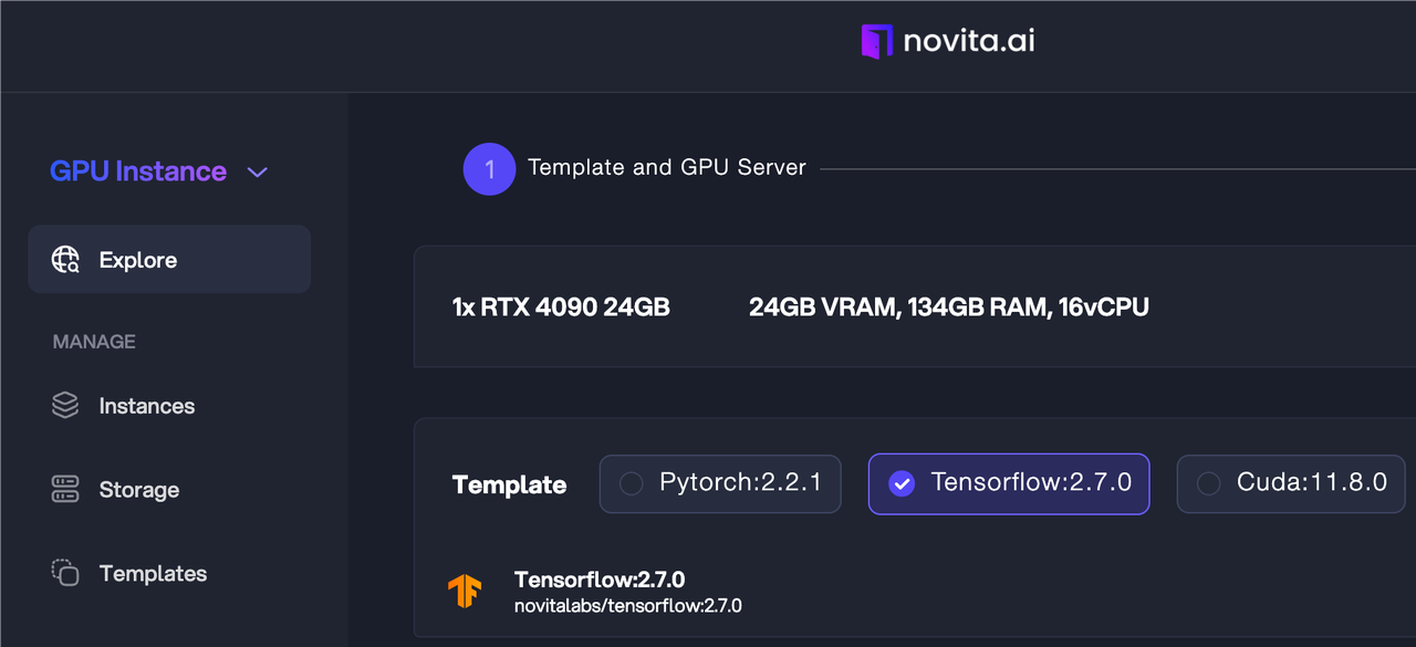 Novita AI GPU Instance User