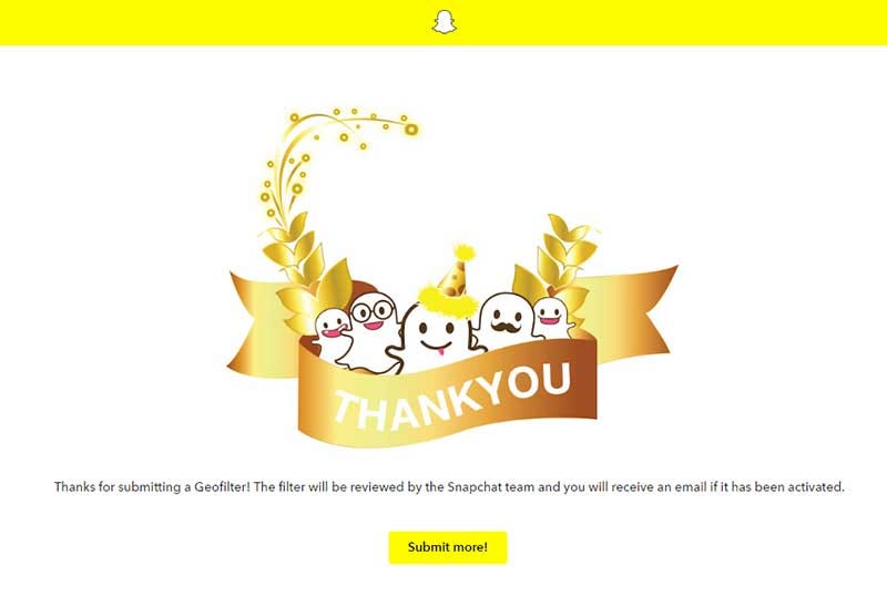 How to Create Snapchat Geofilters - Submit Geofilter