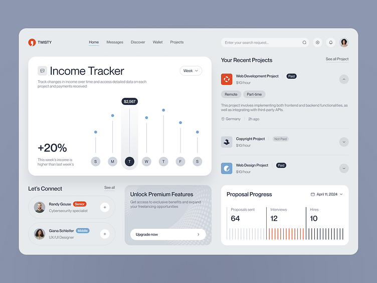 Dashboard for a Finance SaaS ✦ Twisty by Halo UI/UX for HALO LAB