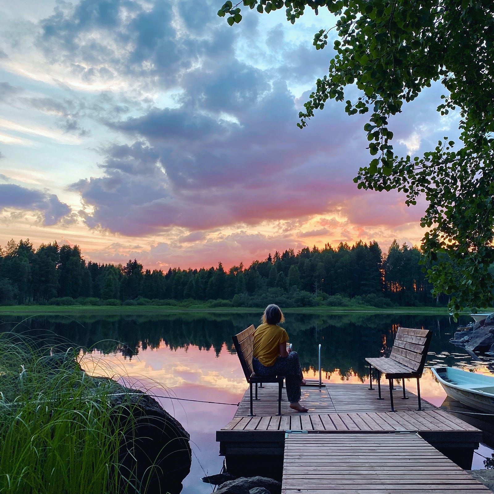 A person sits on a bech at the edge of a Finnish lake. A new study from Finland’s University of Jyväskylä suggests that while physical activity is undeniably important, other lifestyle habits may greatly impact our lifespan.
