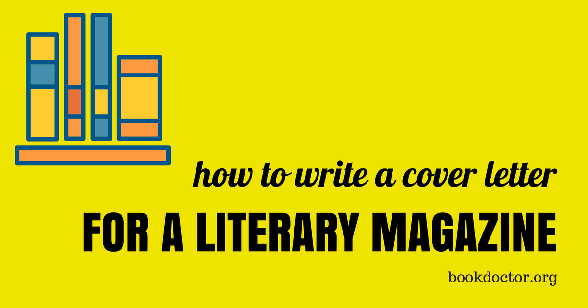 how to write cover letter for literary magazine