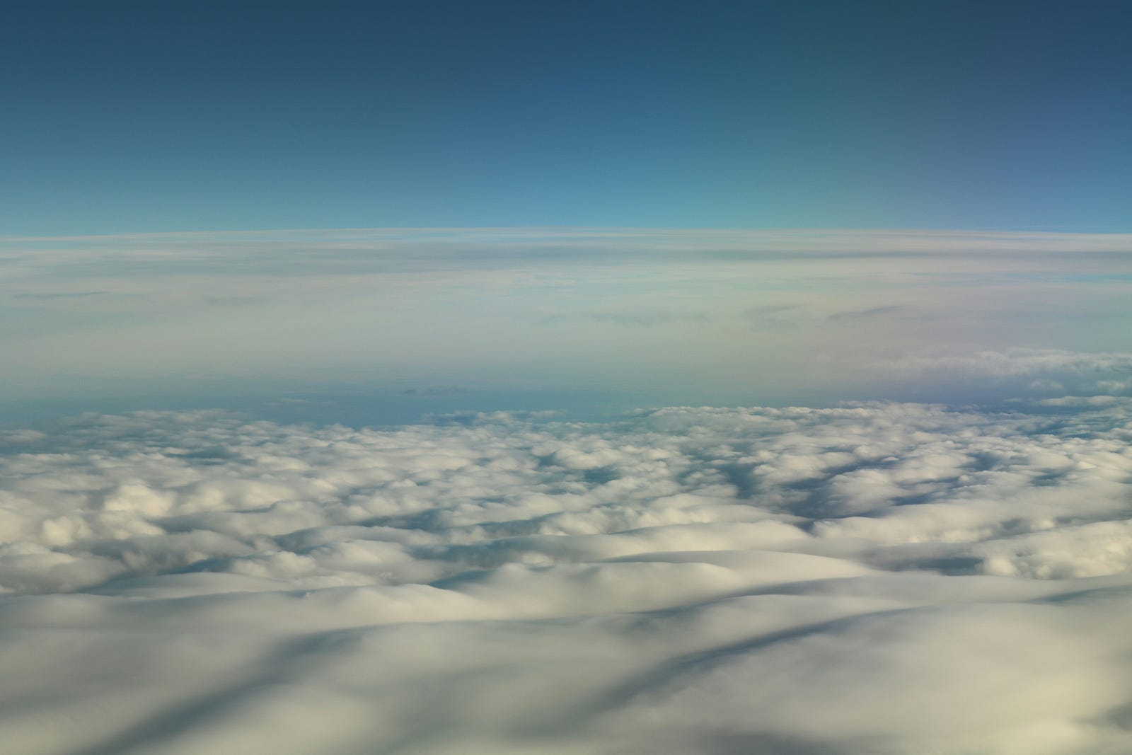 Clouds have a pleasing fractal pattern.