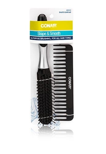 Conair Two Tone All Purpose Brush And Comb
