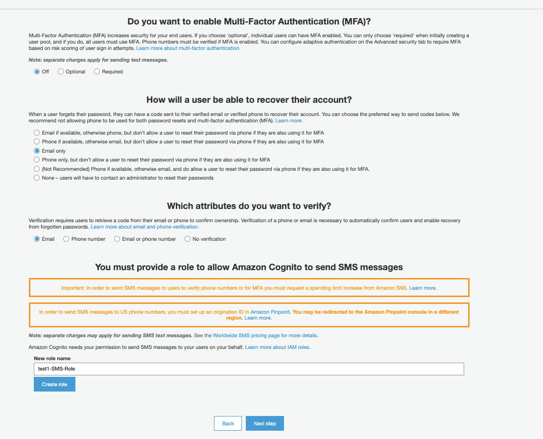 Password Setup