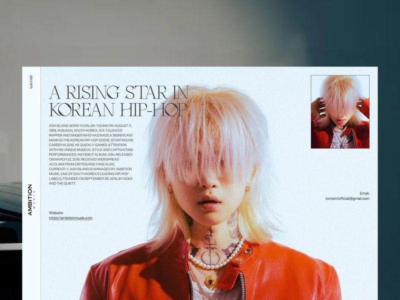 ASH ISLAND — INTRODUCE RAPPER CONCEPT