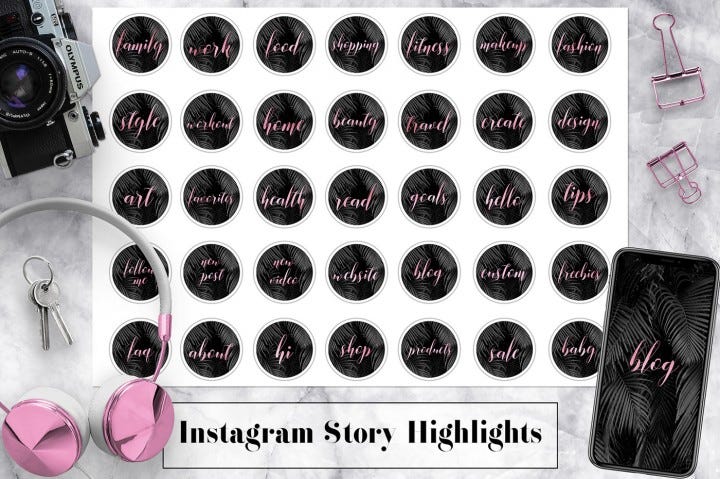 Instagram highlight icons - tewsmale