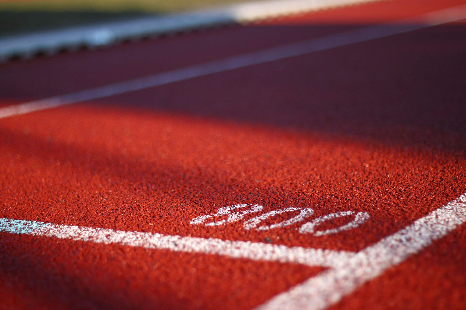 A running track, in close up.