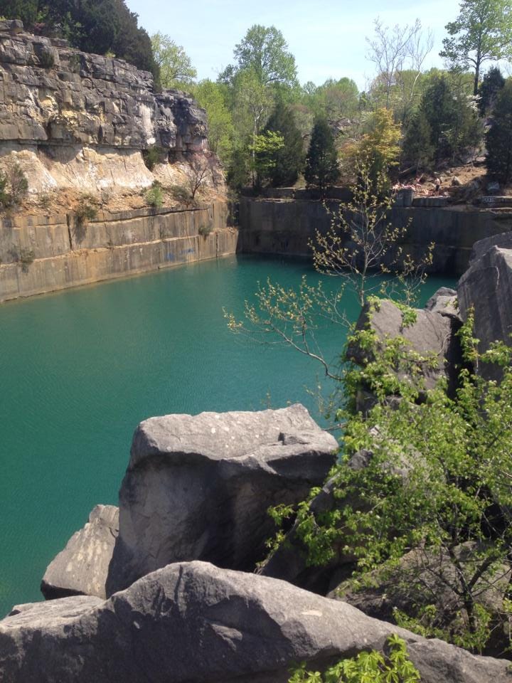 Cliff Jumping at Rooftop Quarry in Bloomington, Indiana