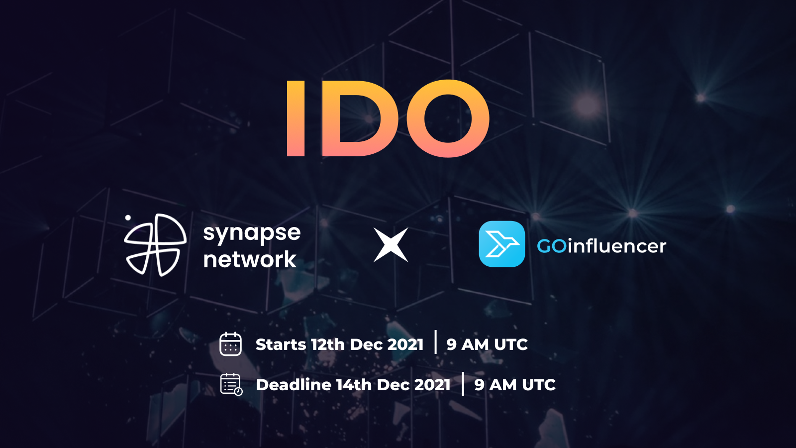 GOinfluencer announces its IDO on Synapse Network on December 12th!