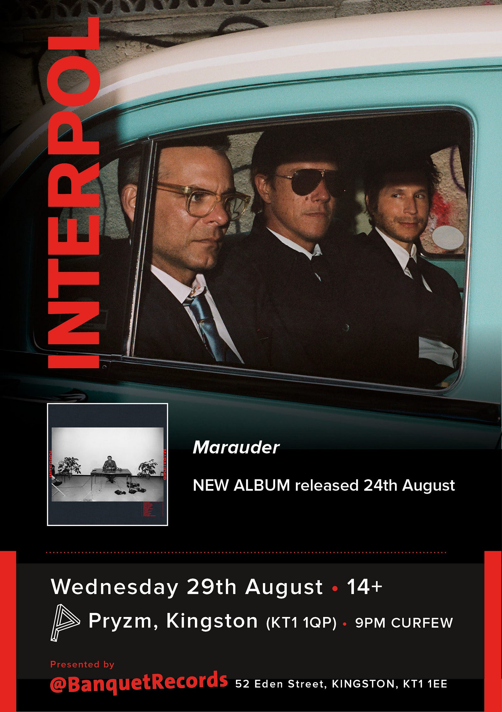 Interpol Marauder release shows