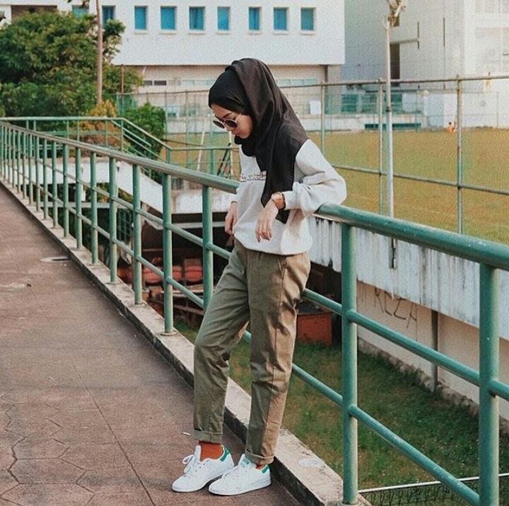 Fashion Mix and Match Baggy  Pants untuk Para Hijaber