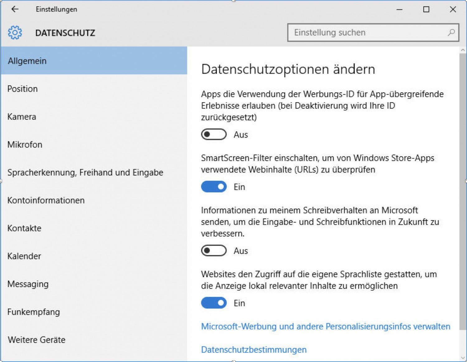 Windows 10: Wie Sie Die Datenschutz-Einstellungen ändern Können