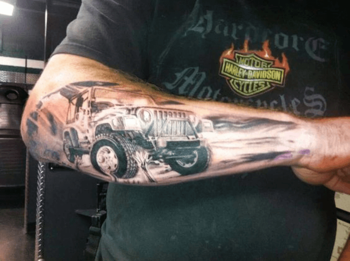 Best 30 Jeep Tattoo Ideas That Make Amazing Ink In Your Body