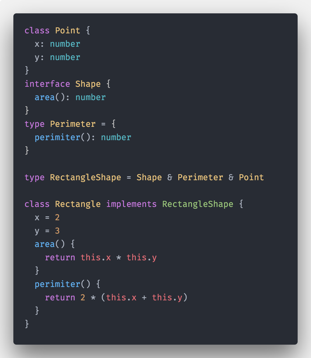 Typescript intersection type