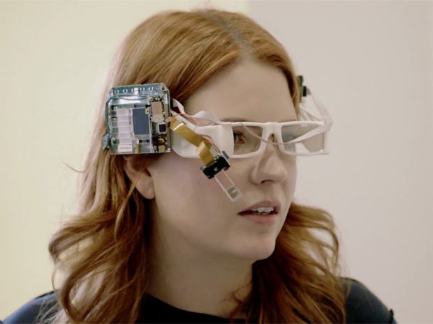 Ранний прототип очков Google Glass. Фото Google