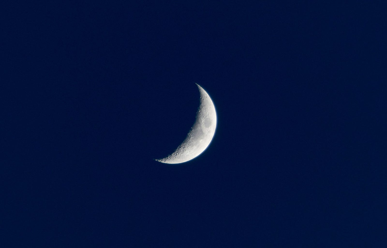 A quarter moon.