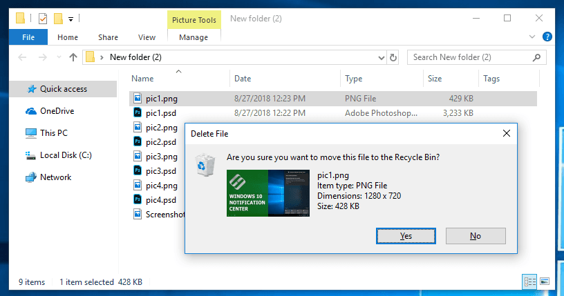 far manager delete no recycle bin