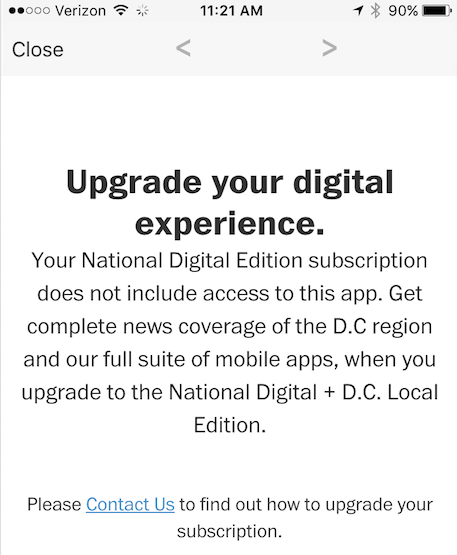 WaPo Need to Upgrade