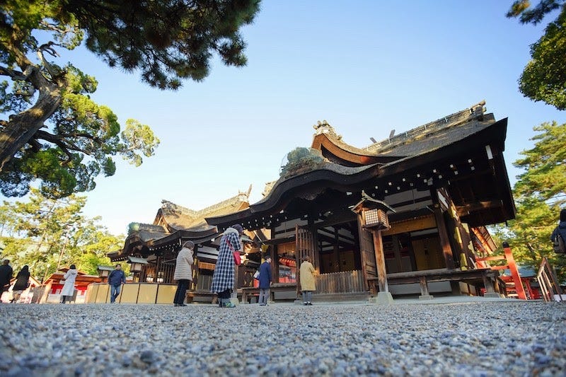 One of the four main halls of Osaka’s ancient Sumiyoshi Taisha