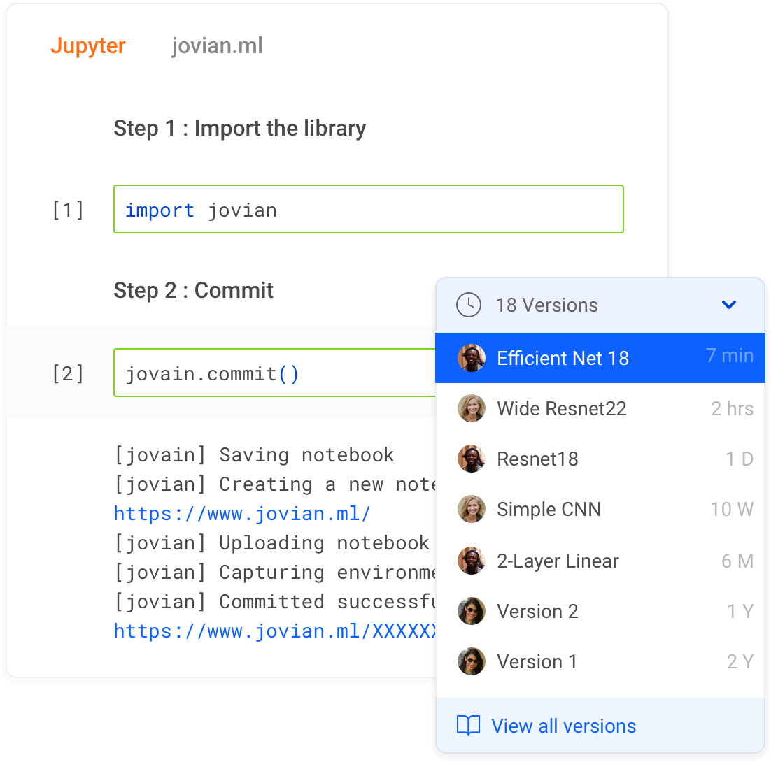 Version control and visual diffs for Jupyter notebooks