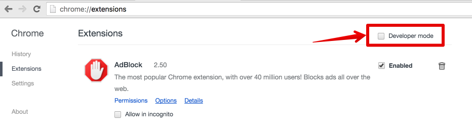 chrome install extension from crx file