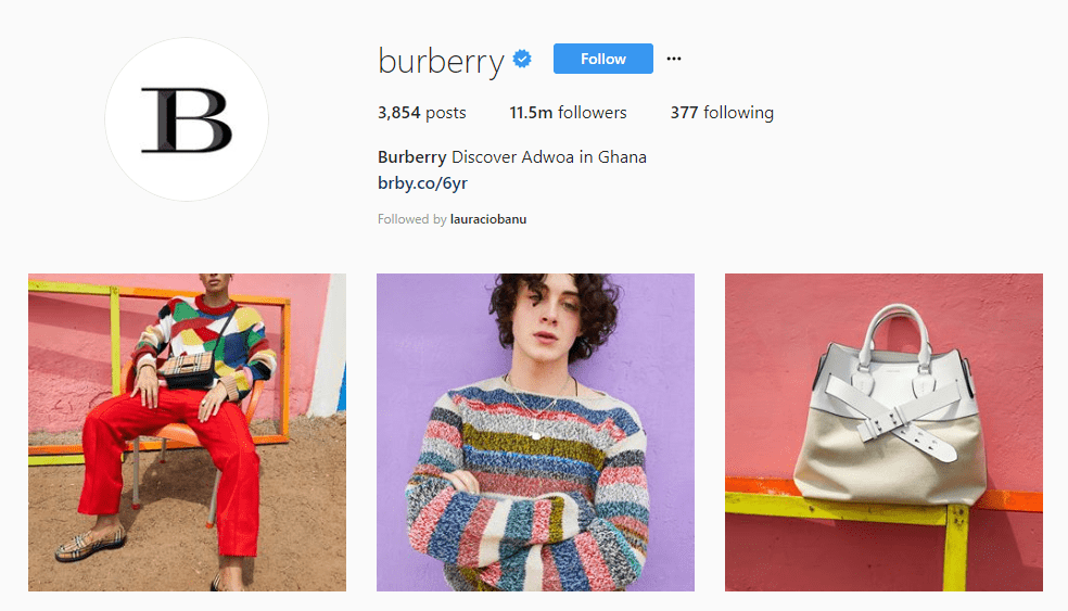 burberry designs are an insta!   nt hit with the audience regardless of the item or color even then the brand prefers putting up its logo on every piece - must follow on instagram fashion