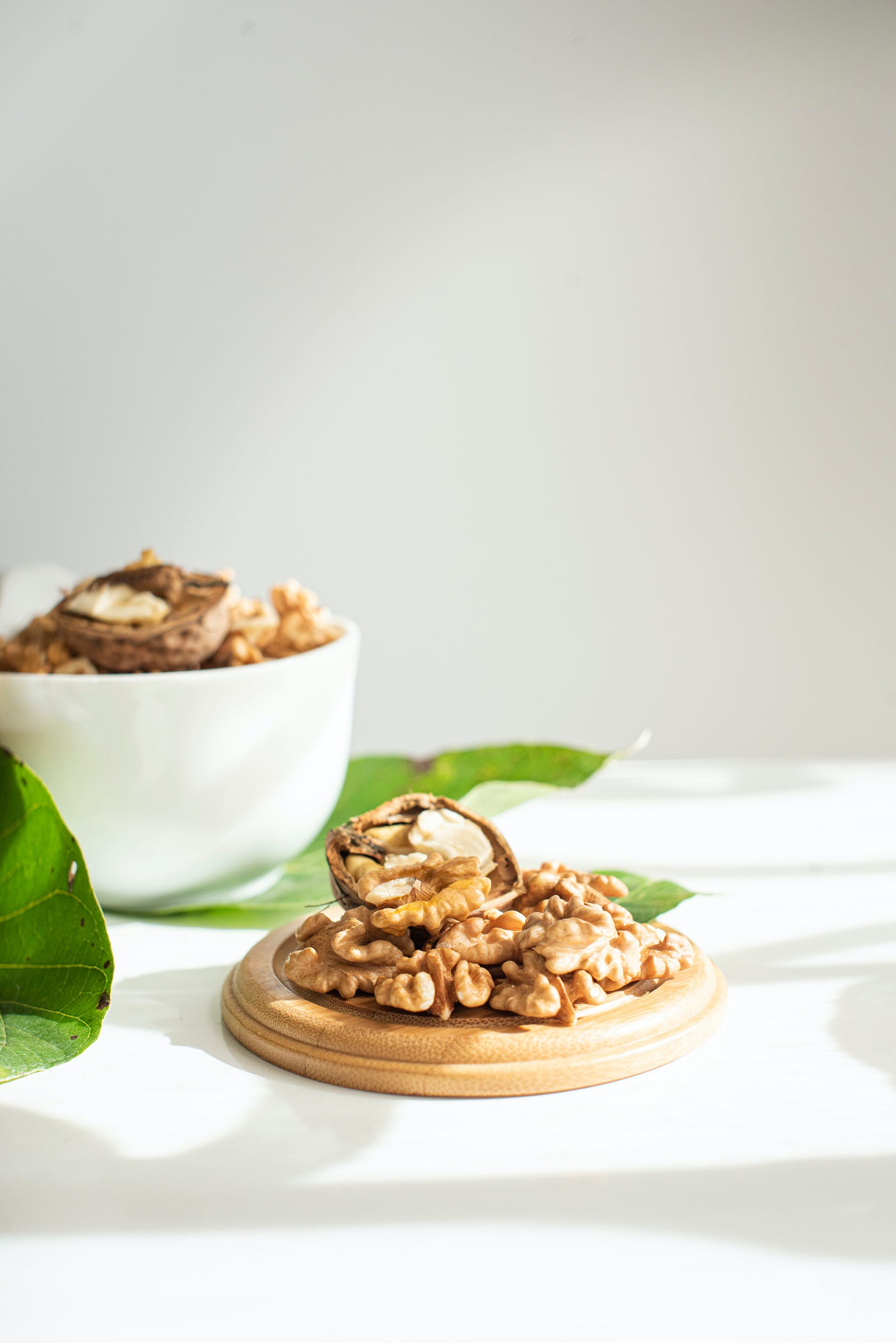 Walnuts. A few simple modifications in my diet can improve my cholesterol and cardiovascular fitness.