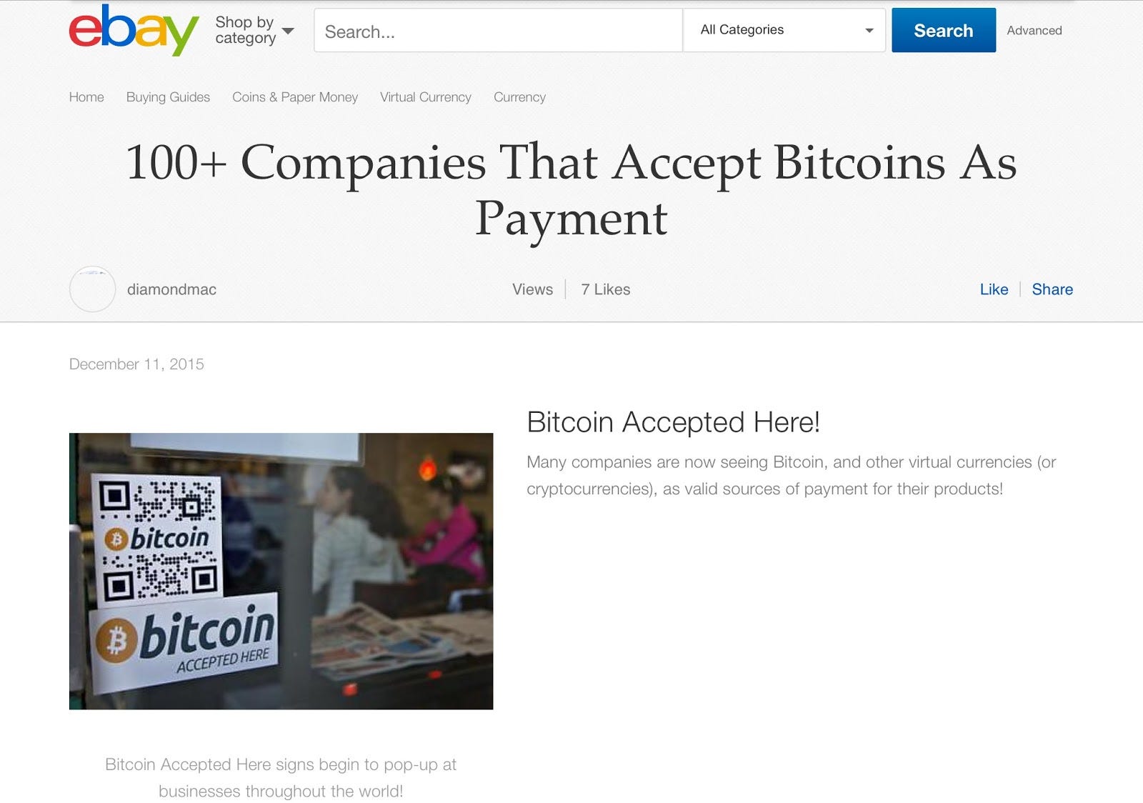 100+ Companies That Accept Bitcoins As Payment