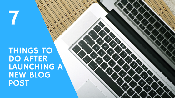 7 Things to Do After Launching a New Blog Post