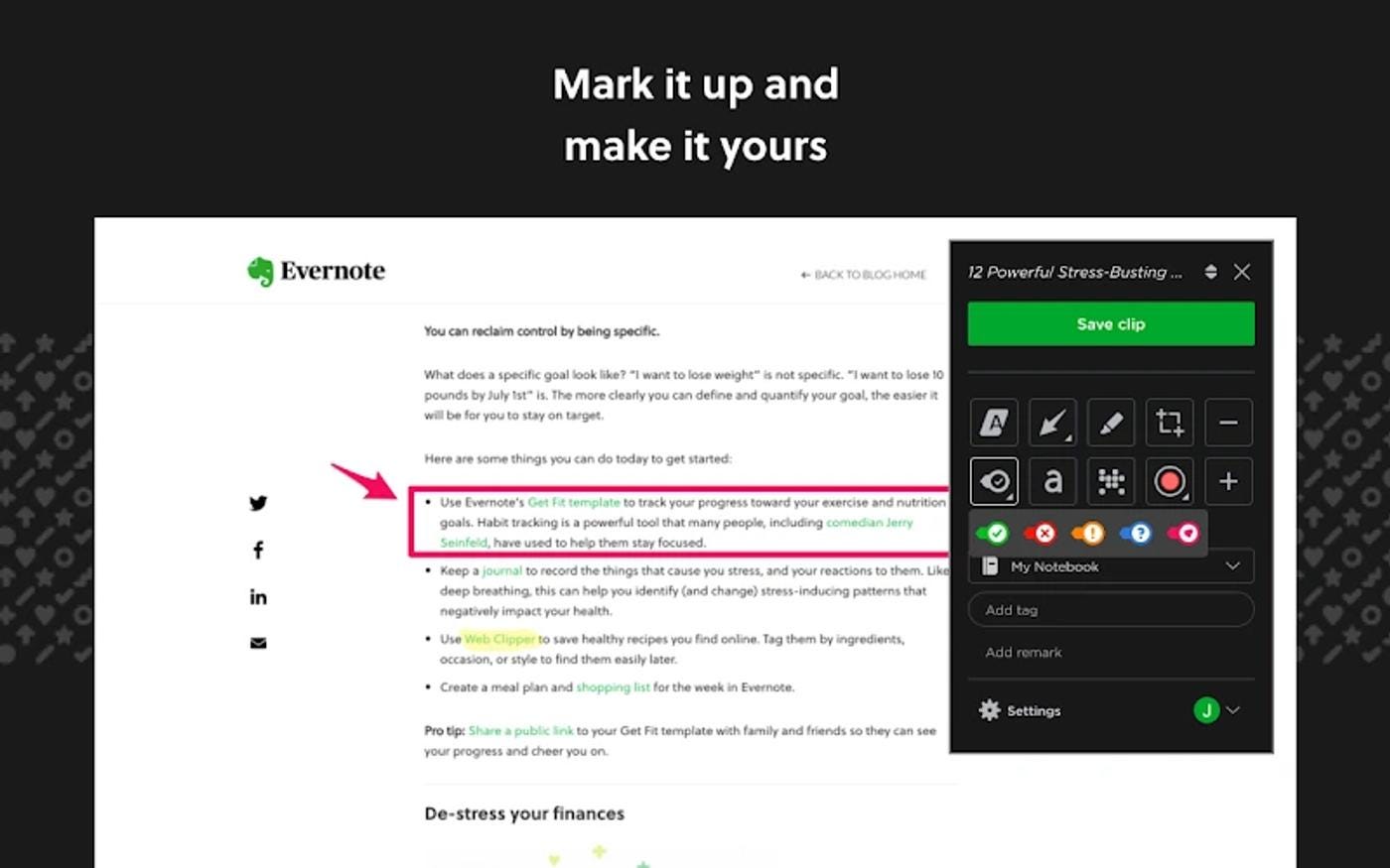 Saving Web Content to Evernote