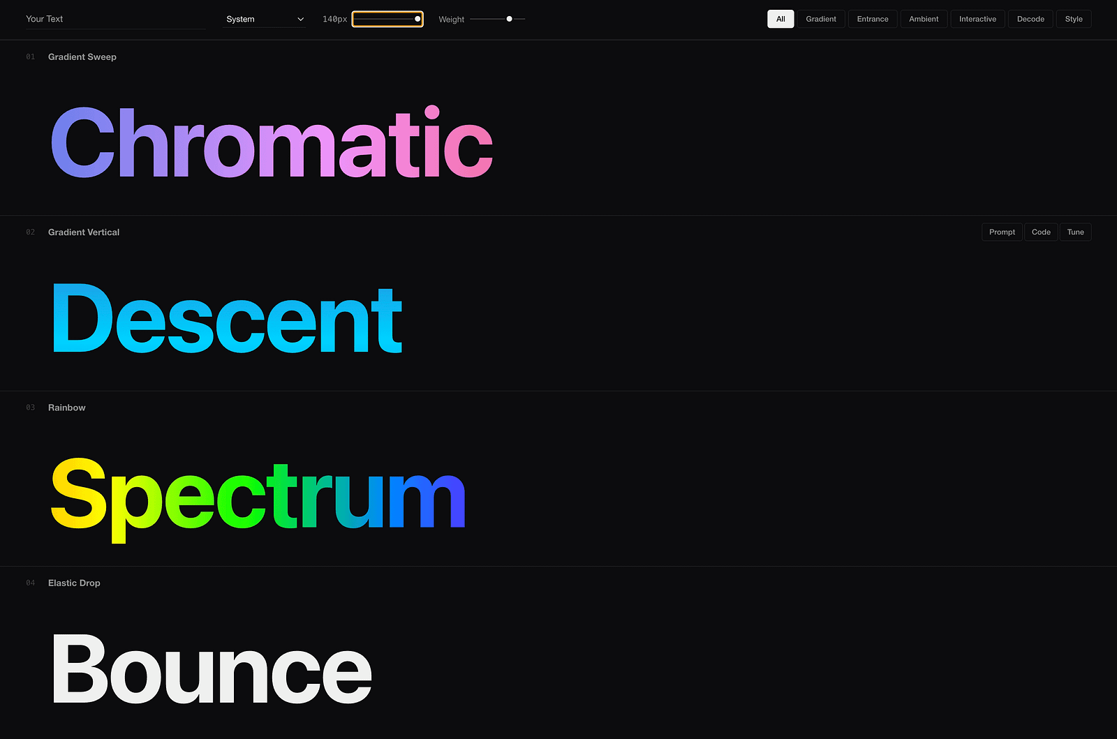 Text Effects