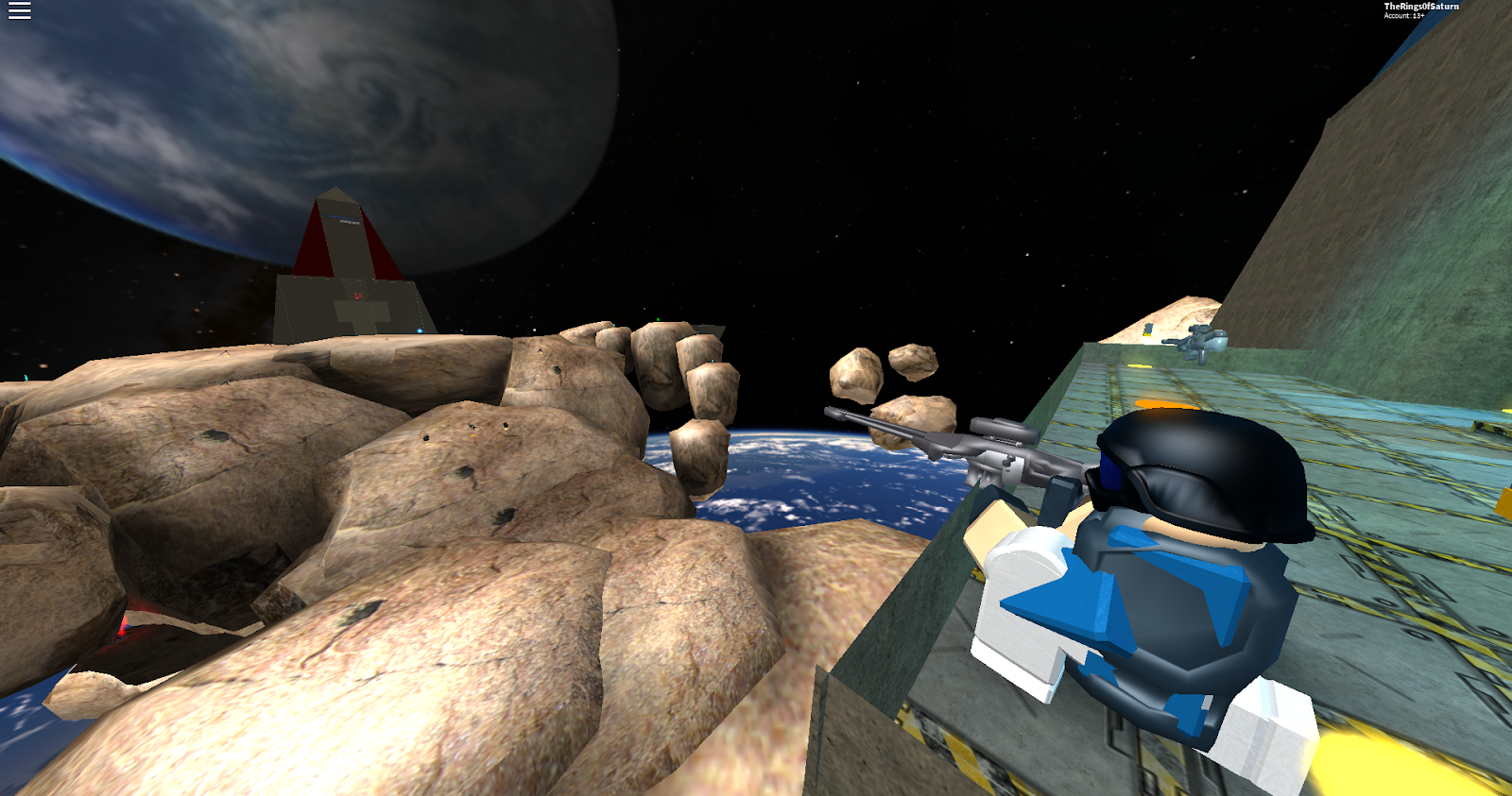 From The Devs Redshifted My Time As An Indie Developer And Why I - pictured a player in redshift arena using the sniper rifle on the map
