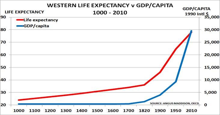 average human lifespan