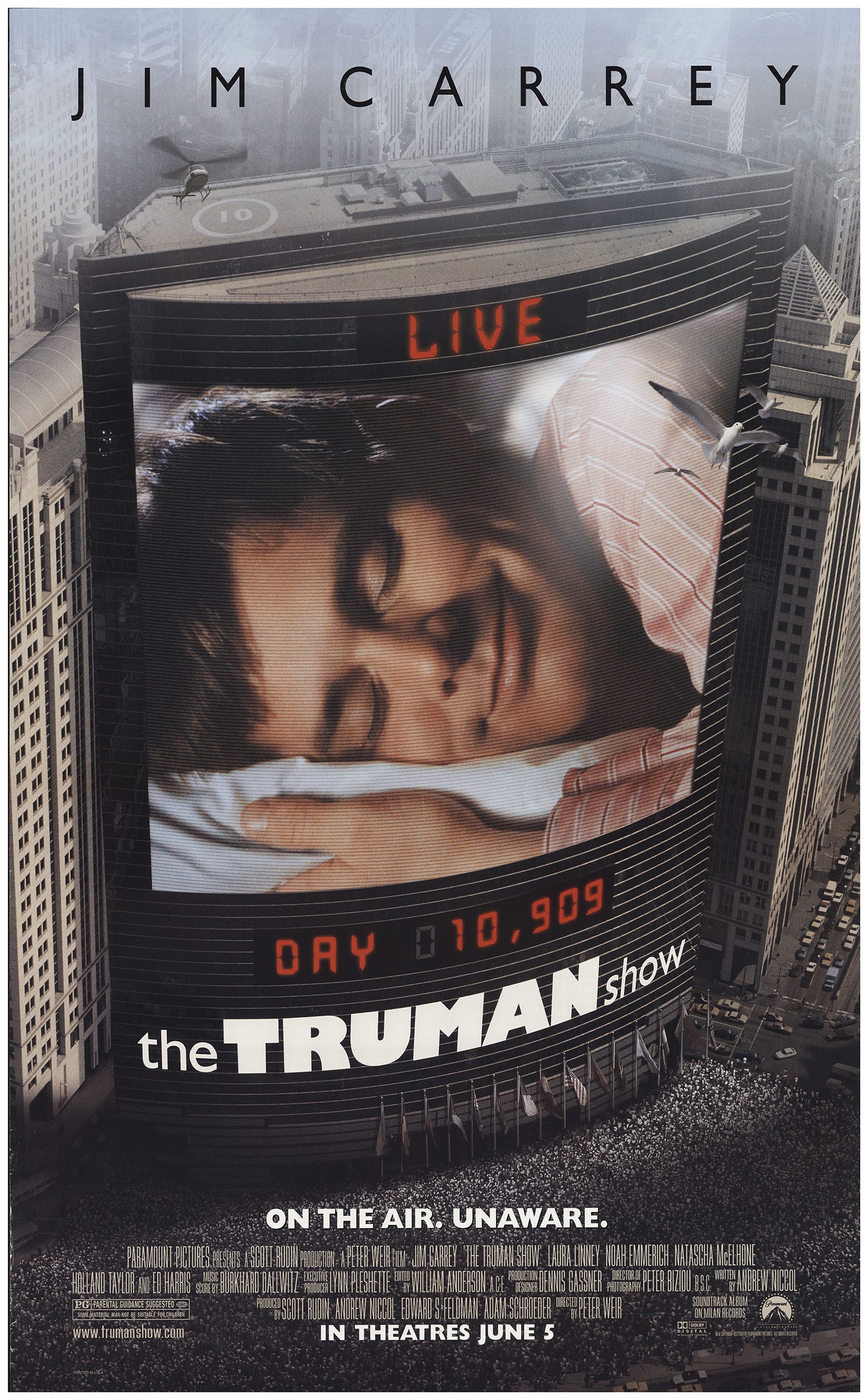 Movie Review: The Truman Show (1998) – As Vast as Space and as Timeless