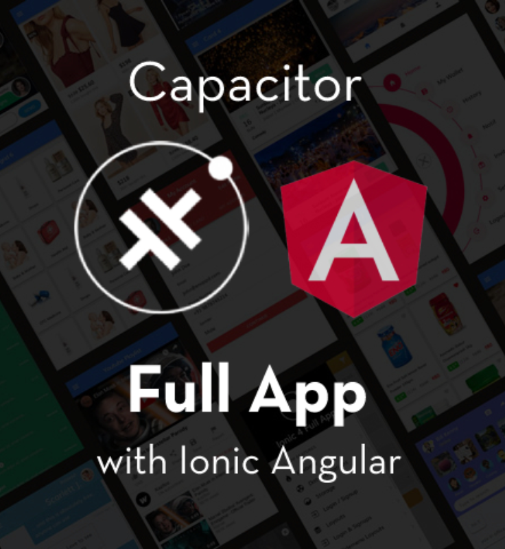 Capacitor Full App with huge number of layouts and features