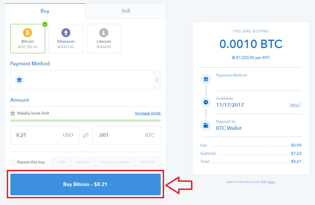 how to buy litecoin with bitcoin coinbase