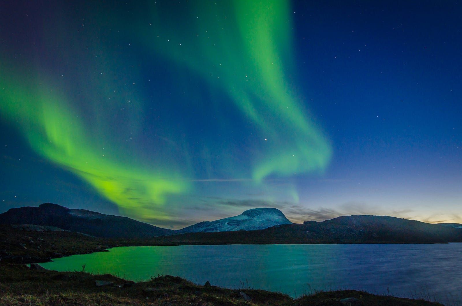 An aurora borealis in Sweden. A new Swedish study shows the promise of a new test to detect Alzheimer’s dementia.