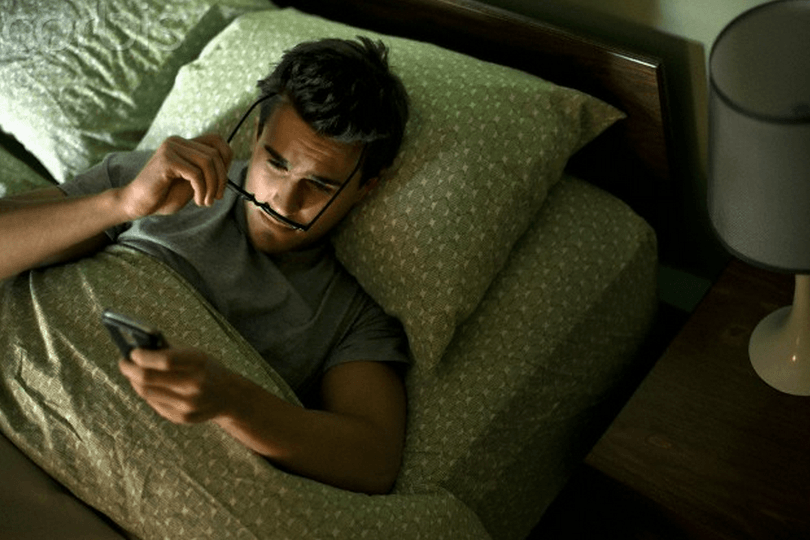 Phone in Bed