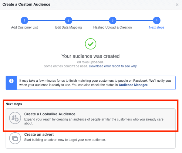 Создать Похожие Аудитории в Facebook