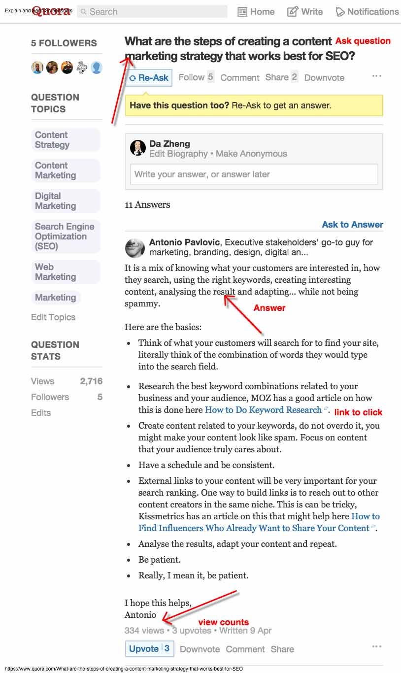 quora.com online forum marketing