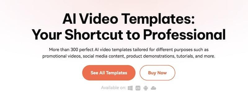 virbo ai video templates