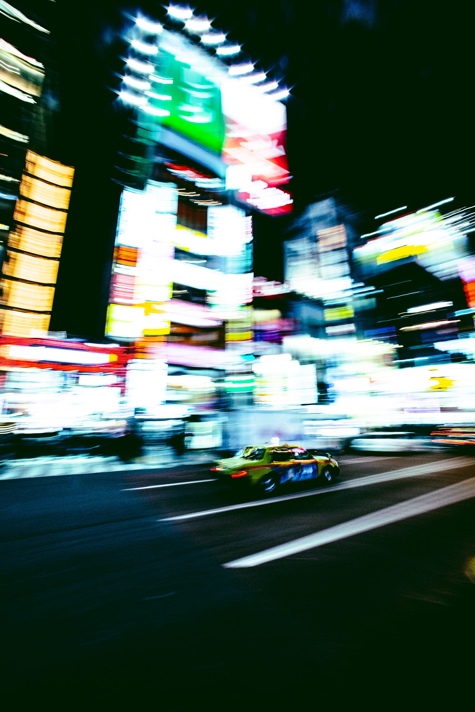 A taxi rolls to the right, as we see a background of blurred buildings at night (perhaps in Tokyo). There is a renewed interest in hallucinogens, especially for psychiatric disorders. The last decade has witnessed several clinical (and laboratory) studies showing the effectiveness of ketamine for managing depression.