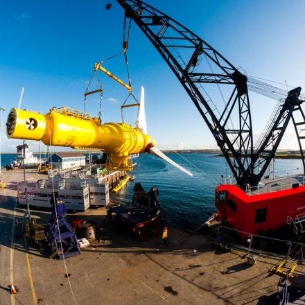 First power drawn from tidal turbines off the coast of Scotland