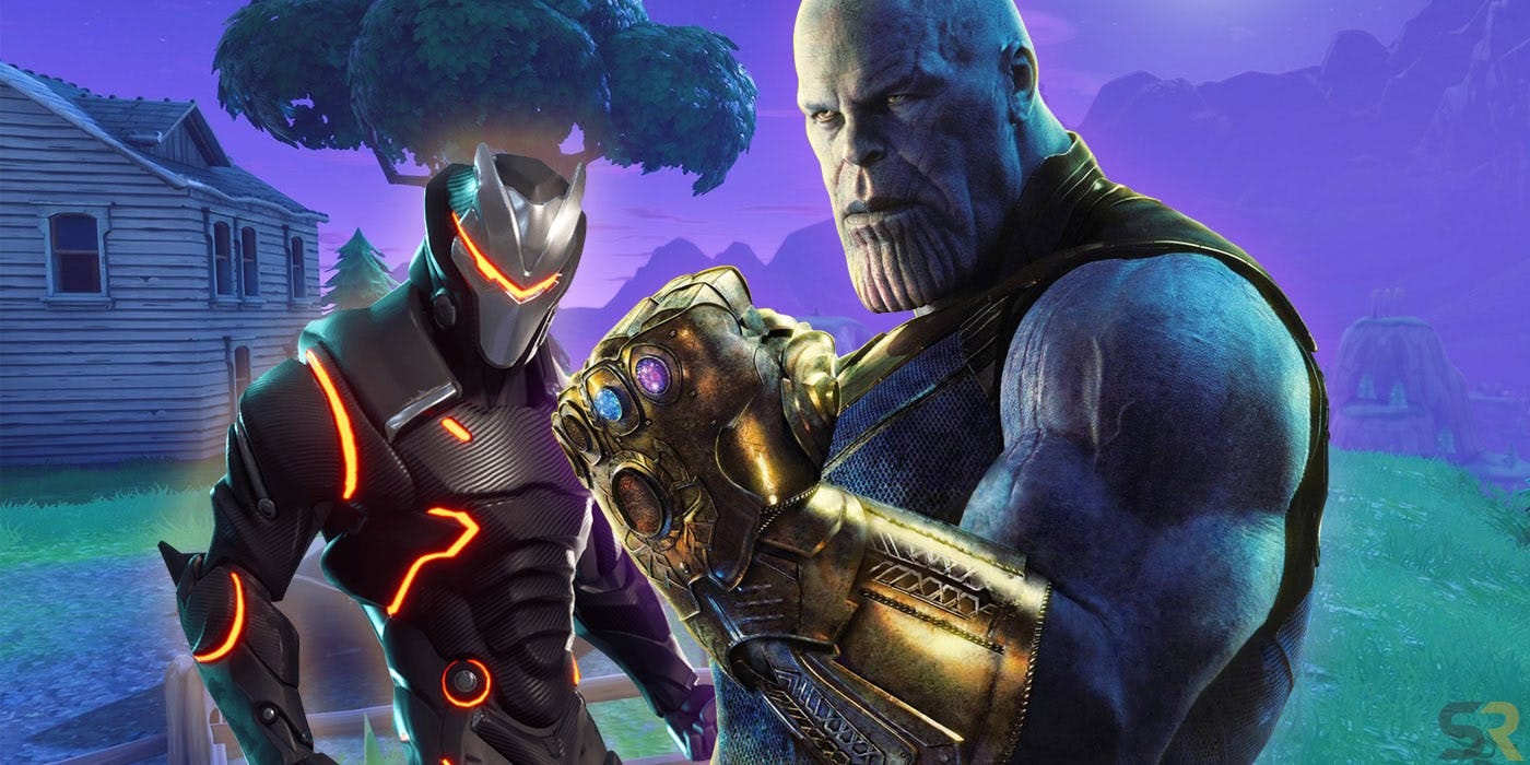 pretty much explained from the notes thanos will be a hard guy to kill however he is vulnerable to some of the things in the game - pictures of thanos from fortnite