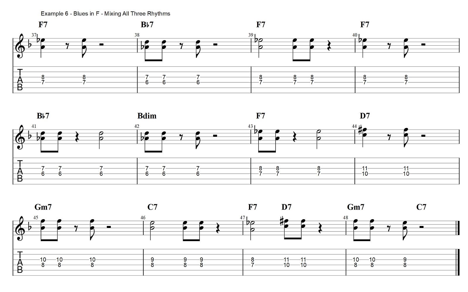 funky-jazz-blues-comping-progression-with-chords-guitar-lesson